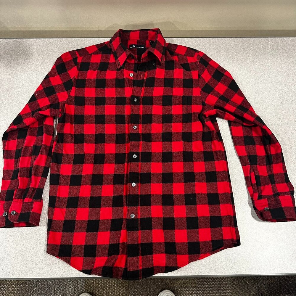 John Ashford plaid button-up